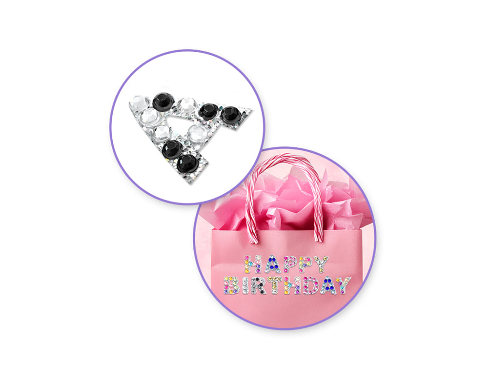 GemCraft Sticker: 3.3"x 7.8" Alpha Gems 84pc 10mm Black