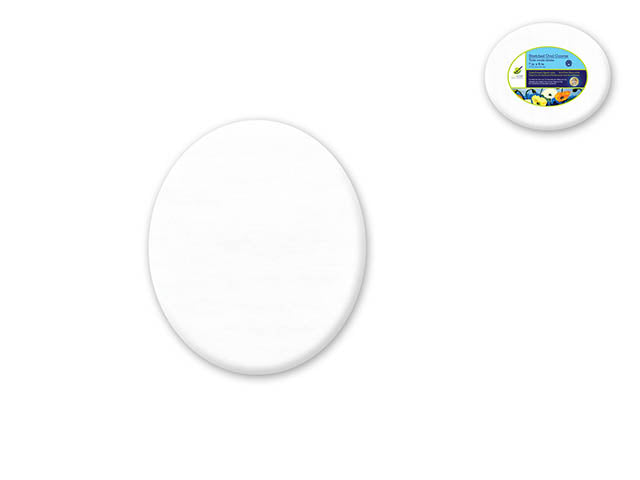 Stretch Artist Canvas: Oval 7"x9" Primed Back-Stapled