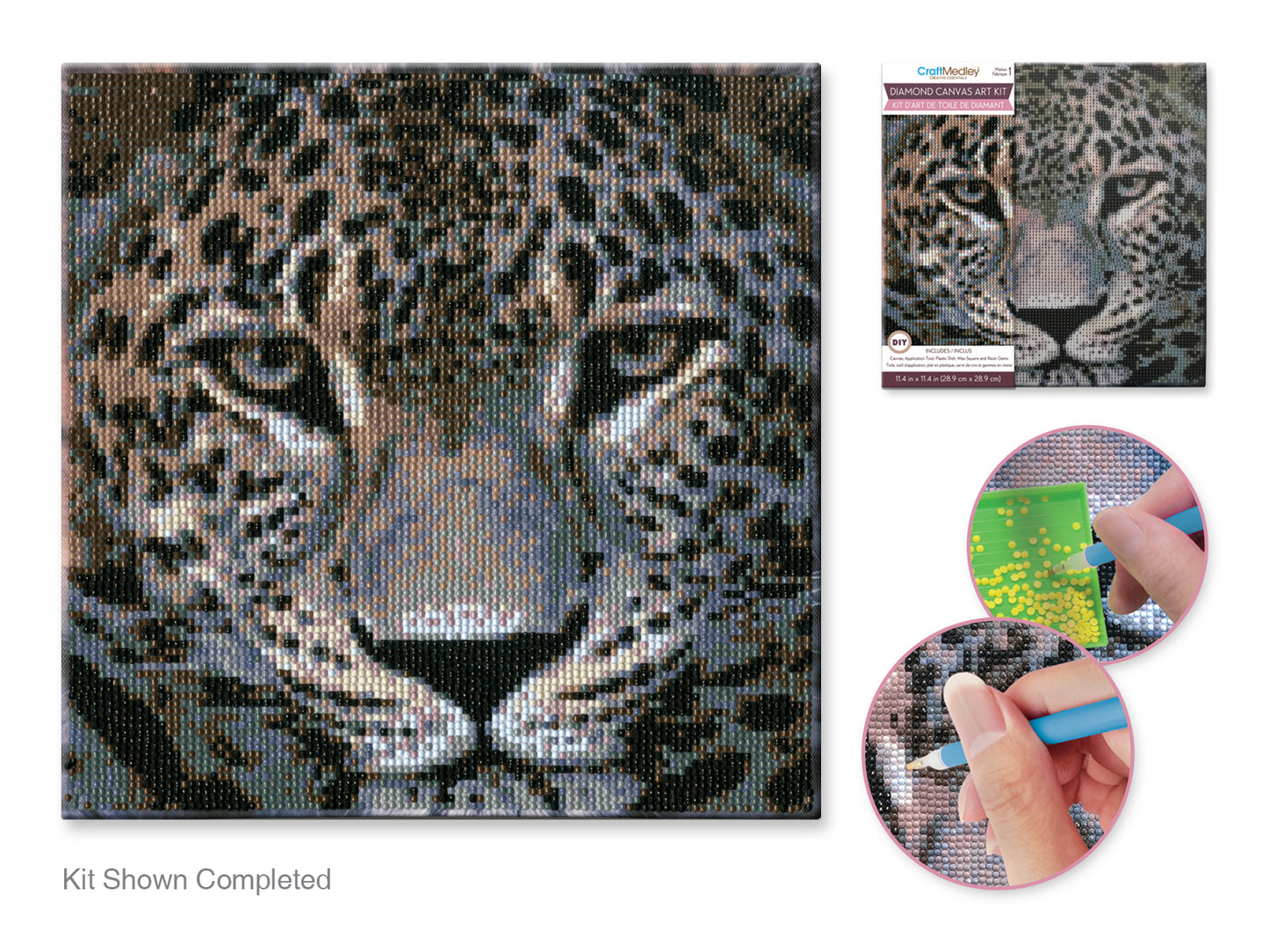 Stretch Artist Diamond Painting Canvas Kit: 11.4"x11.4" Primed Back-Stapled