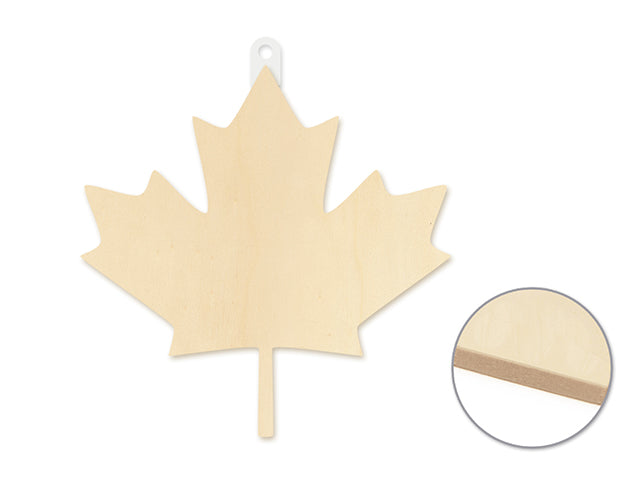 Wood Decor: 8.5" DIY Wall Plaques 4mm Thick Maple Leaf