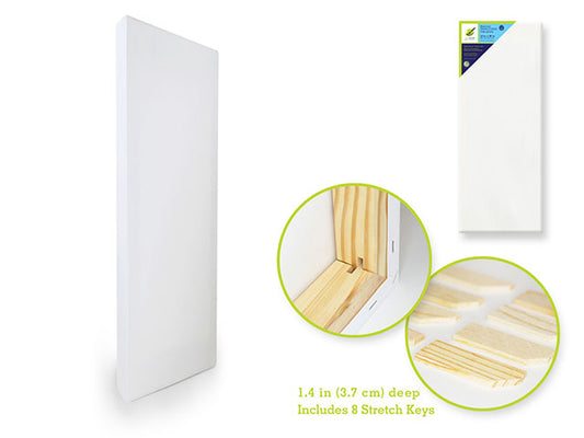 Stretch Artist Deep Canvas: Rect. 12"x36" (3.7cmD) Primed Back-Stapled