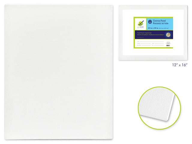 Canvas Panels Primed: 12"x16" Artist Quality