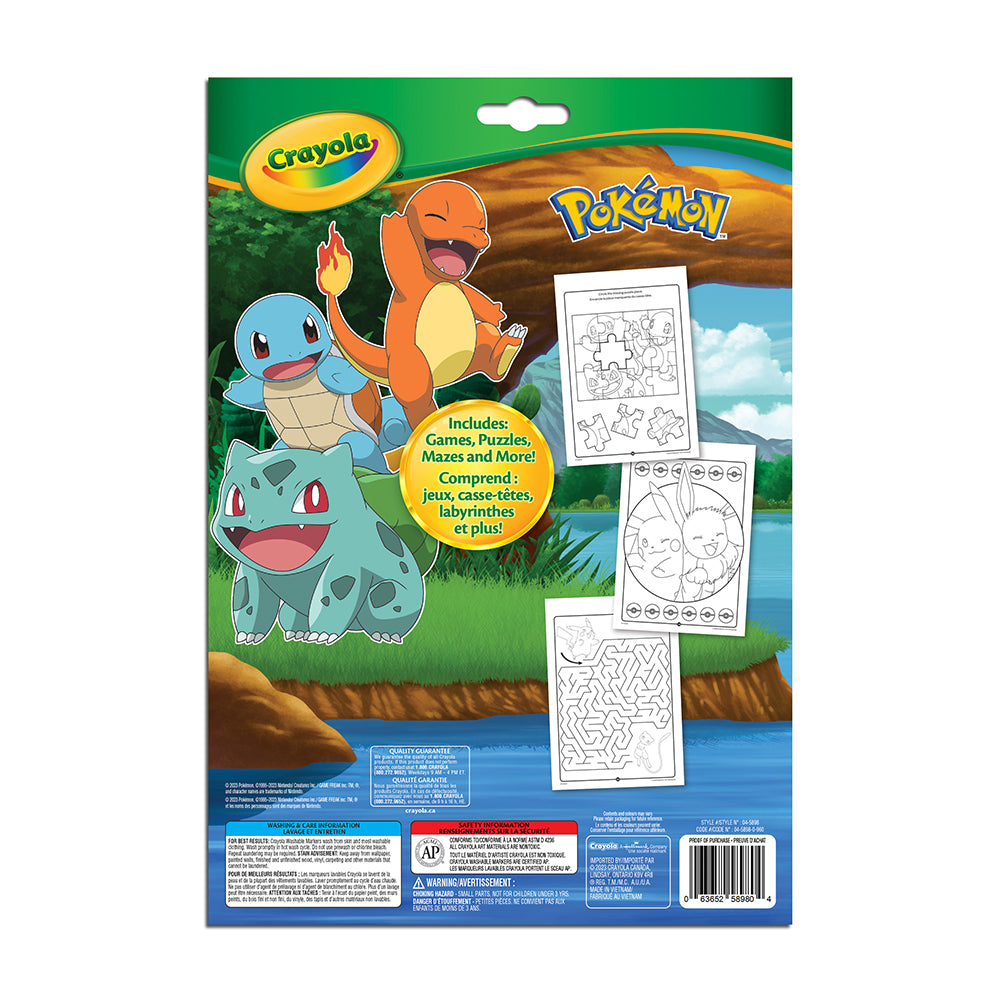 Crayola - Colouring & activity pad, Pokémon