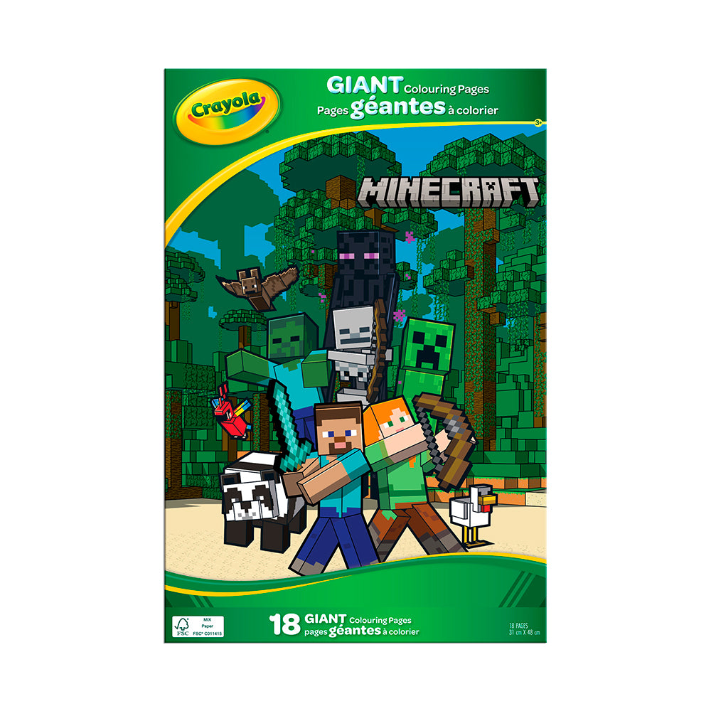 Crayola - Giant colouring pages, Minecraft