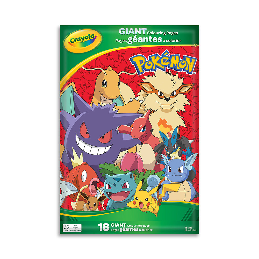 Crayola - Giant colouring pages, Pokémon