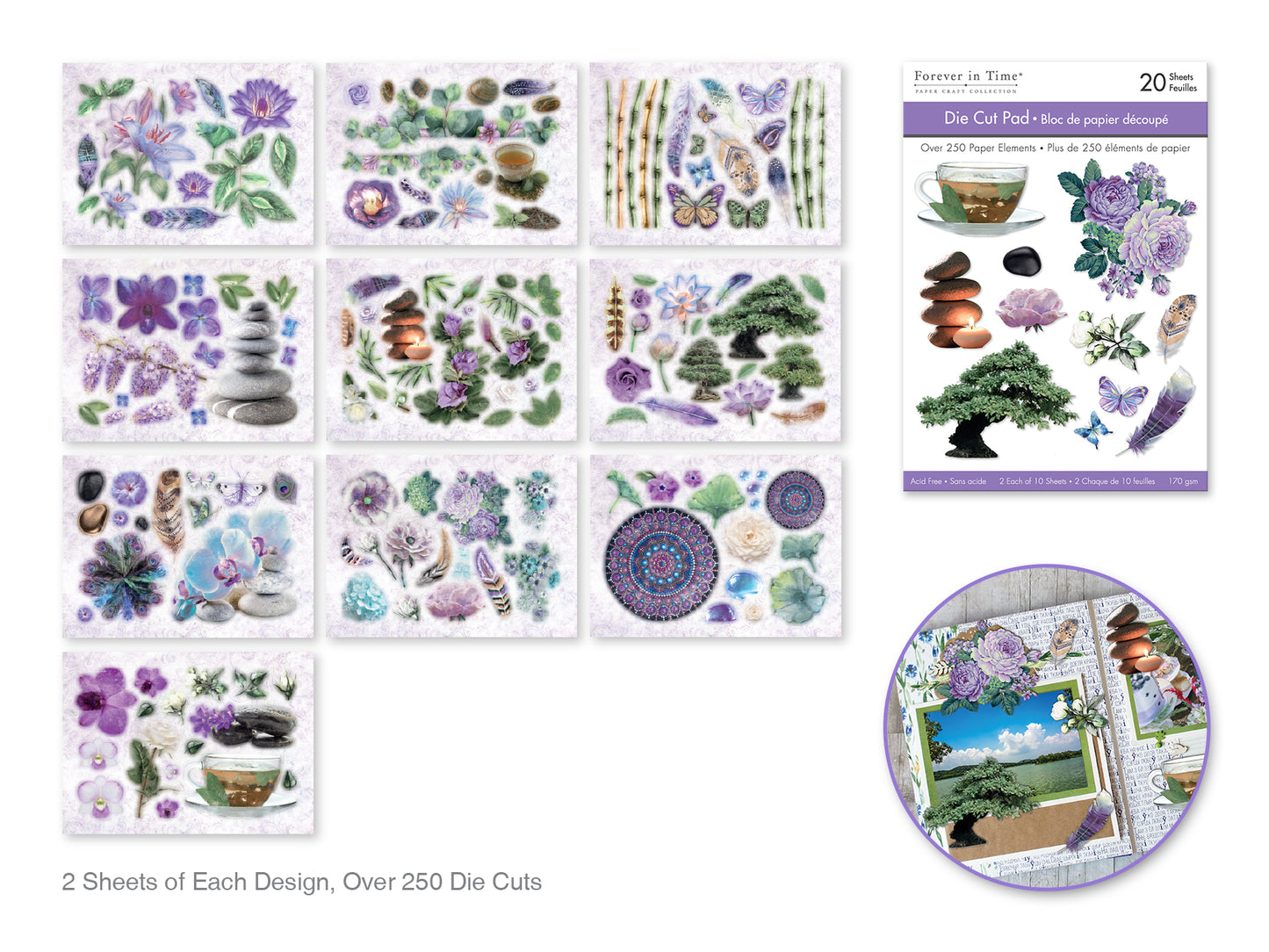 Paper Pads: 4.1"x5.8" Die Cut Pad 20 Sheets (2eax10designs)