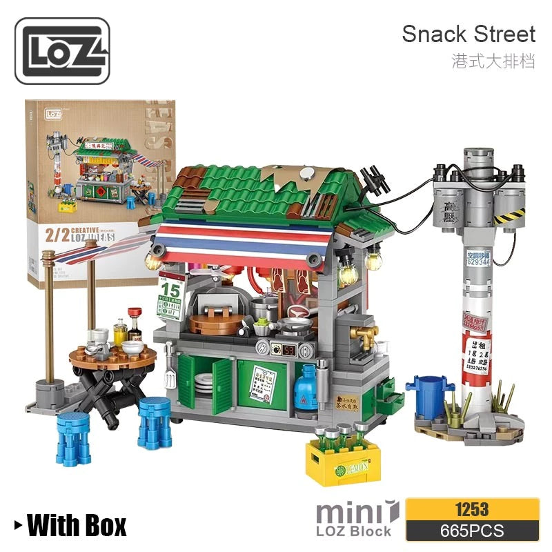 LOZ 1253 Hong Kong Style Food Stalls