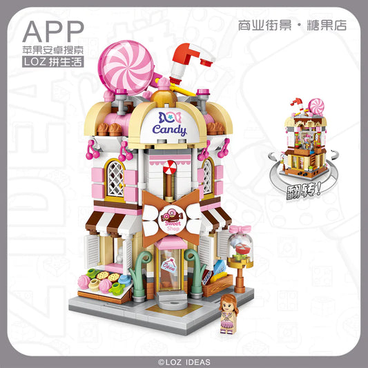 Candy Shop LOZ Mini Block Building Bricks Set Mini Street 1644