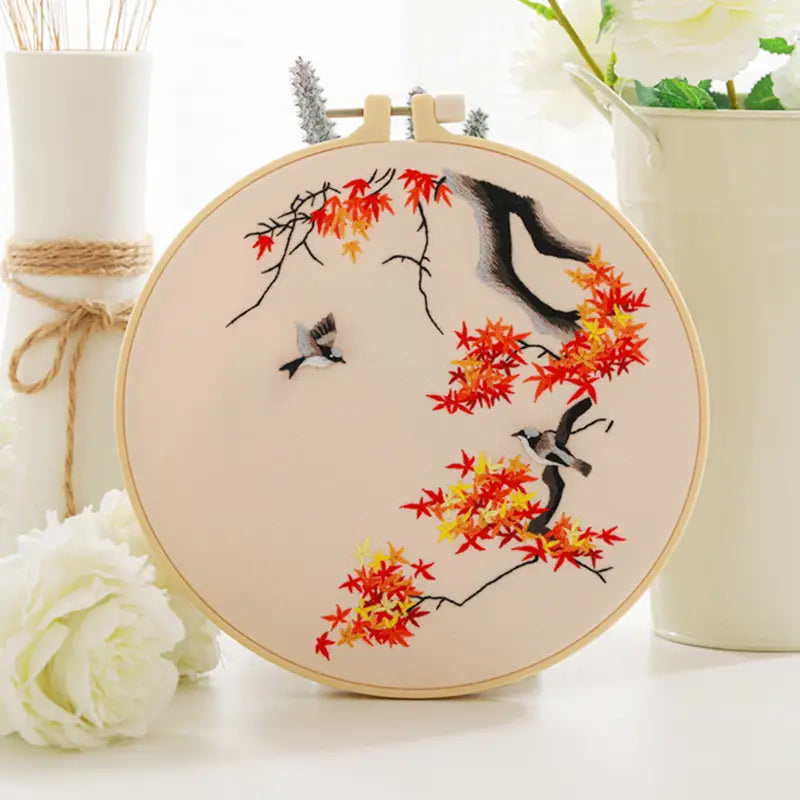 AISIBO Embroidery Kits, Starter Kit Bird pattern