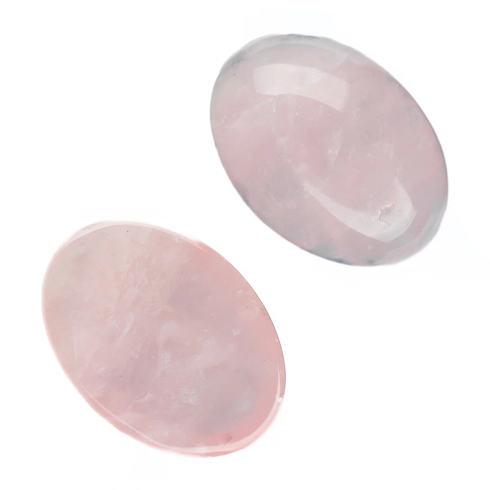 13x18mm Quartz Rose (Natural) Cabochons 2/pk