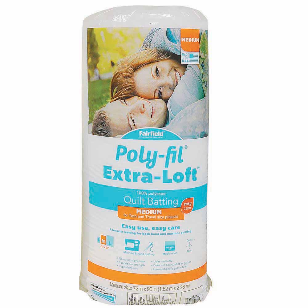 FAIRFIELD Poly-Fil® Extra-Loft® Quilt Batting - 183 x 229cm (72″ x 90″)