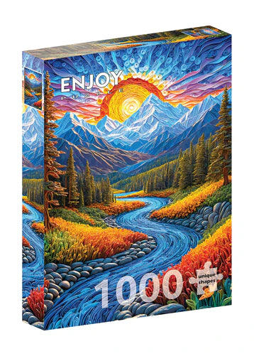 1000 Piece AI Assistance Sunrise Landscape