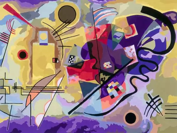 CreArt Paint by Numbers - Kandinsky: Yellow-Red-Blue