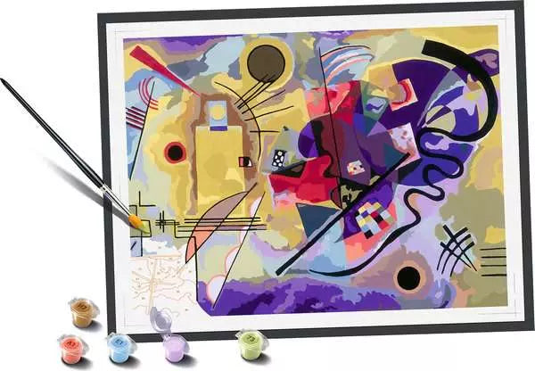 CreArt Paint by Numbers - Kandinsky: Yellow-Red-Blue