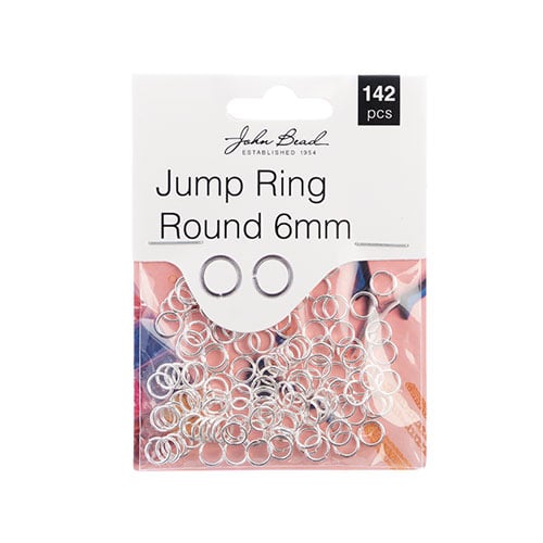 Must Have Findings - Jump Ring Round 6mm Silver 142pcs