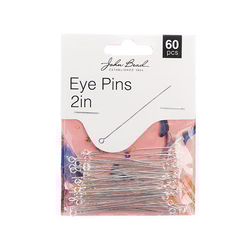 Must Have Findings - Eye Pins 2in 20ga(0.032) Silver 60pcs