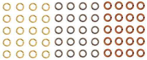 Jump Rings Round 60pcs Assorted Colours 4mm