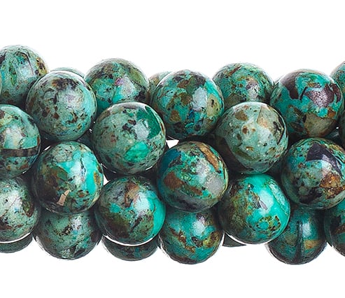 Semi-Precious 16in 8mm African Turquoise Natural
