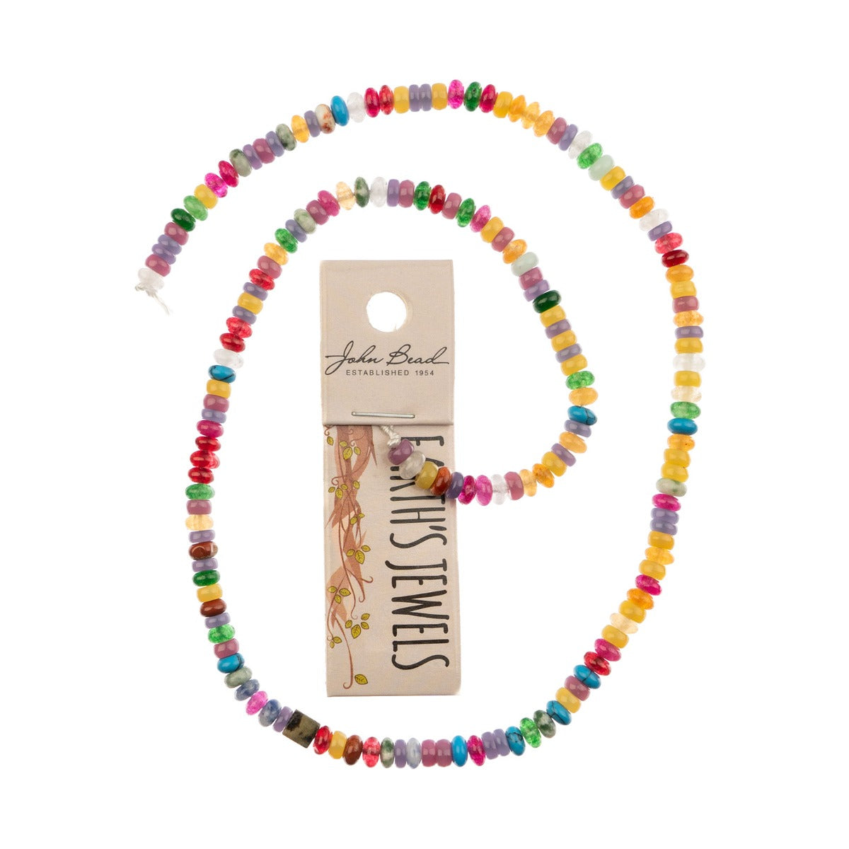 Earth’s Jewels Semi-Precious 15in Strand Rondell 2x4mm Mix 3