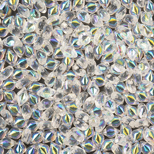 Matubo Czech Gemduo 2-Hole apx. 13g vial Crystal AB