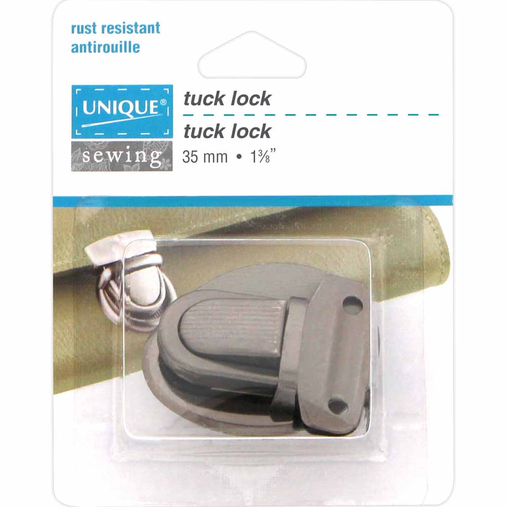 UNIQUE SEWING Tuck Lock Clasp - 35mm (13⁄8″) - Gunmetal