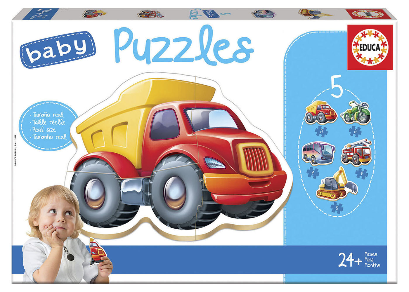5 Baby Puzzles - Vehicles Refresh