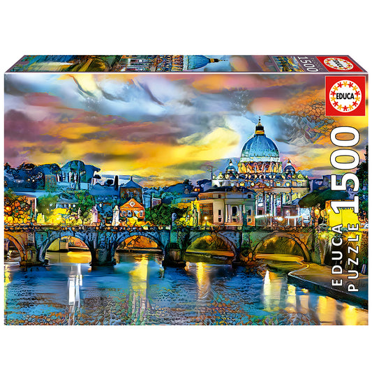 1500 pieces puzzle - ST. Peter's Basilic and St. Angelo Bridge