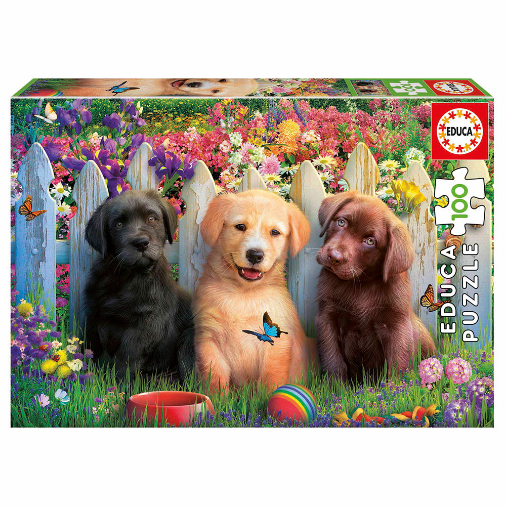100 pièces puzzle - Puppies