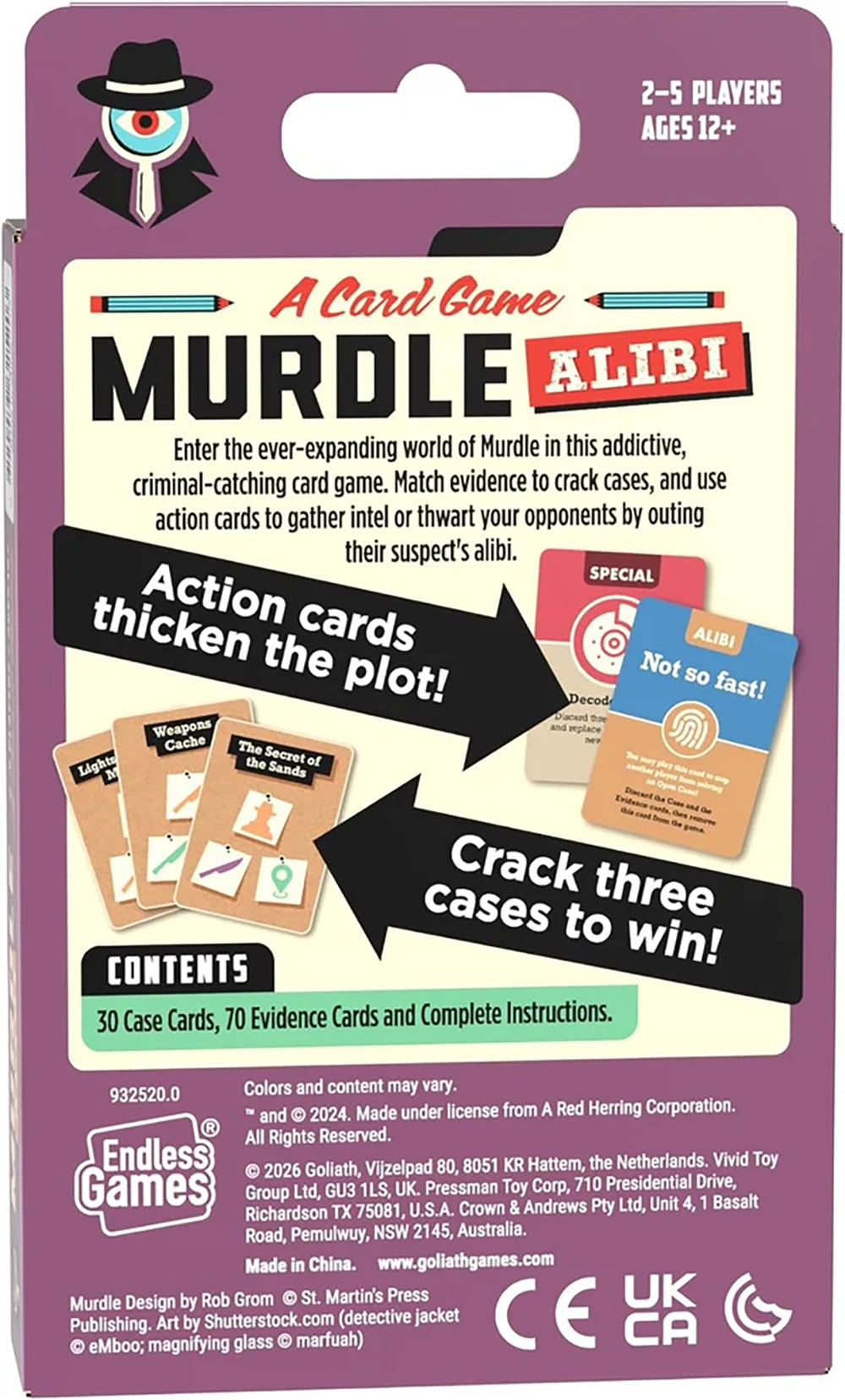 Murdle Alibi The Card Game