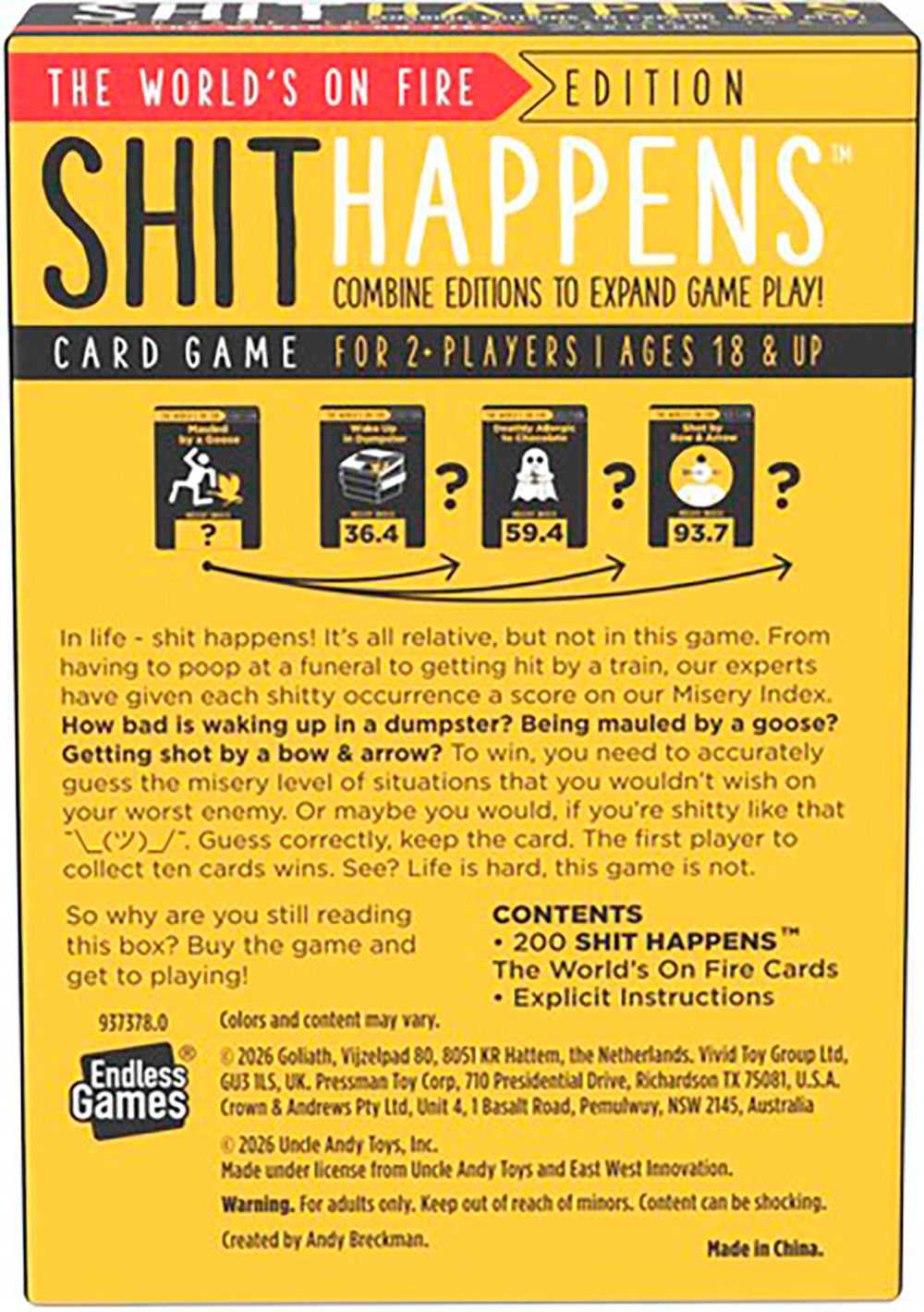 $#!% HAPPENS THE WORLD'S ON FIRE EDITION