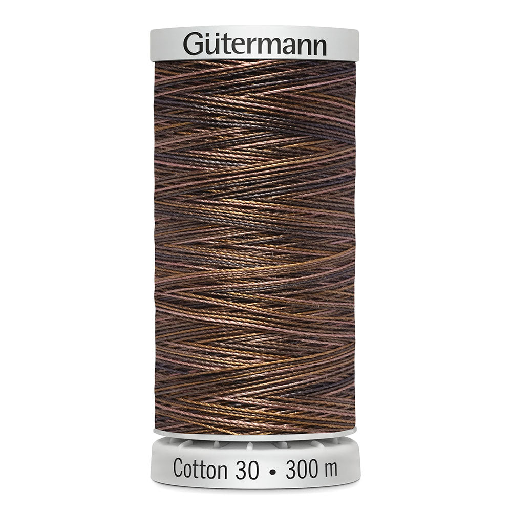 GÜTERMANN Cotton 30wt Thread 300m - Blue Jean Brown