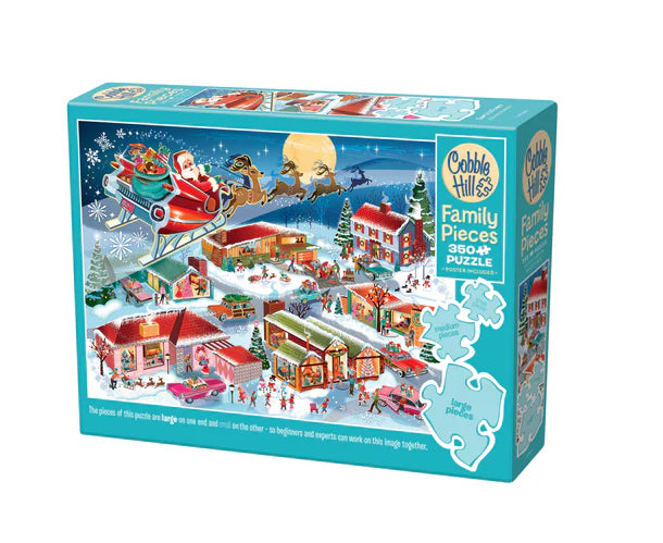 Cobble Hill 350pc Family Puzzle - Santa's Flyby