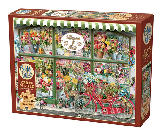 275pc Puzzle Cobble Hill Flowers and Cacti Shop
