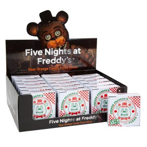 FIVE NIGHTS AT FREDDY’S SOUR ORANGE CANDY PIZZA SLICES TIN