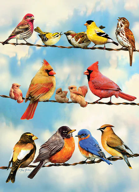 Cobble Hill Blue Sky Birds (tray) 35 Piece Tray