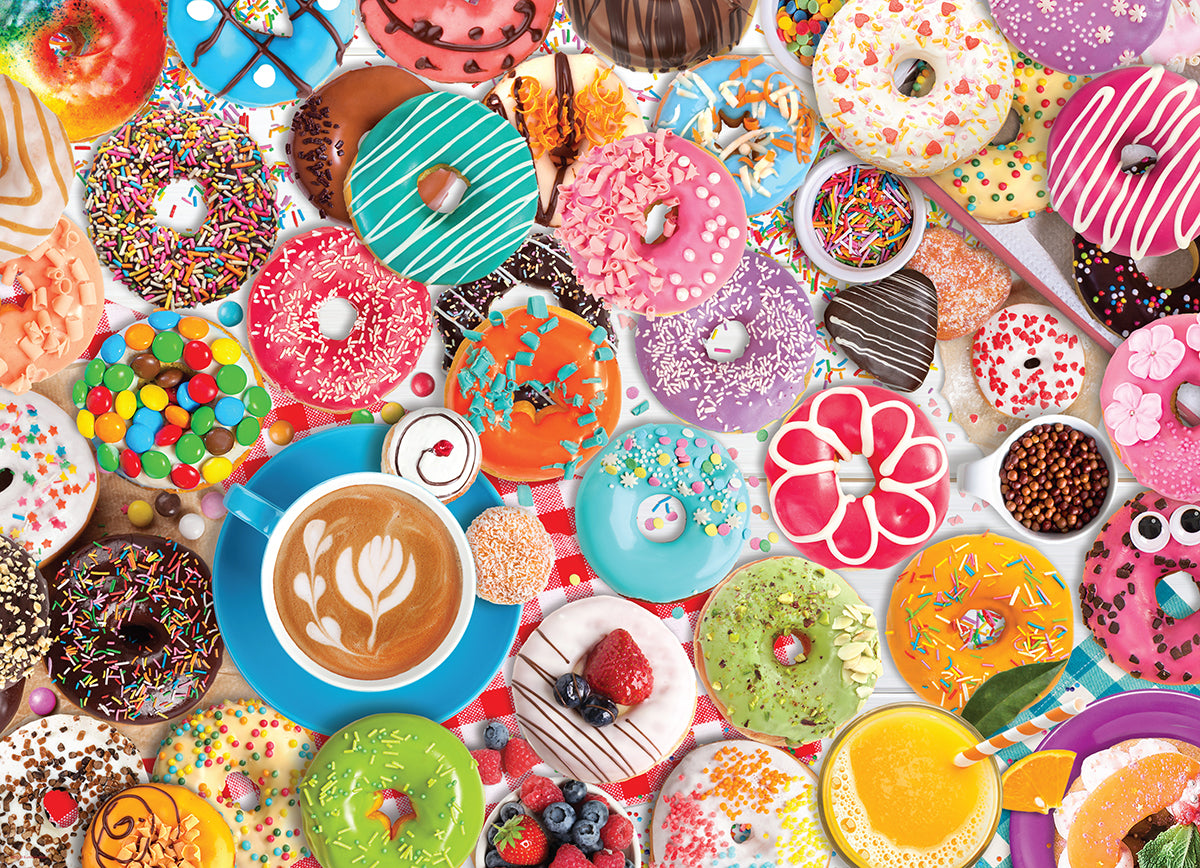Donut Party - Tin Packaging - 1000pc Jigsaw Puzzle by Eurographics