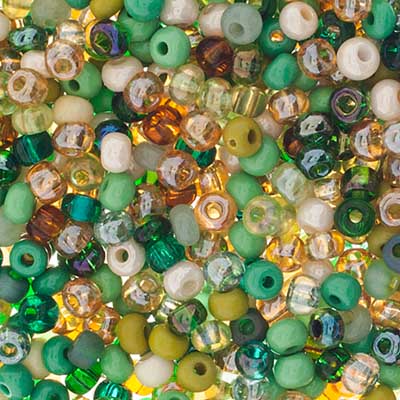 Czech Seed Beads apx 24g Vial 6/0 Agate Mix