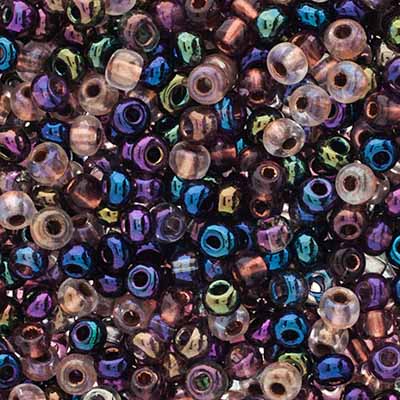 Czech Seed Beads apx 24g Vial 6/0 Greek Marble Mix