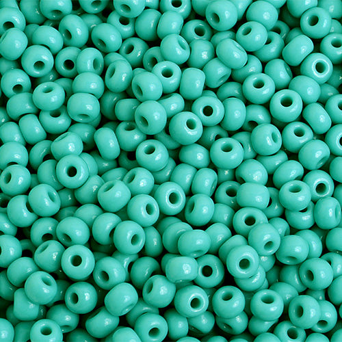 Czech Seed Bead/Pony Bead 6/0 Opaque Turquoise