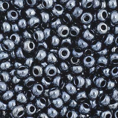 Czech Seed Bead 11/0 Vial Metallic Gunmetal apx23g