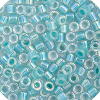 Miyuki Delica 11/0 5.2g vial Dark Aqua AB Lined-Dyed