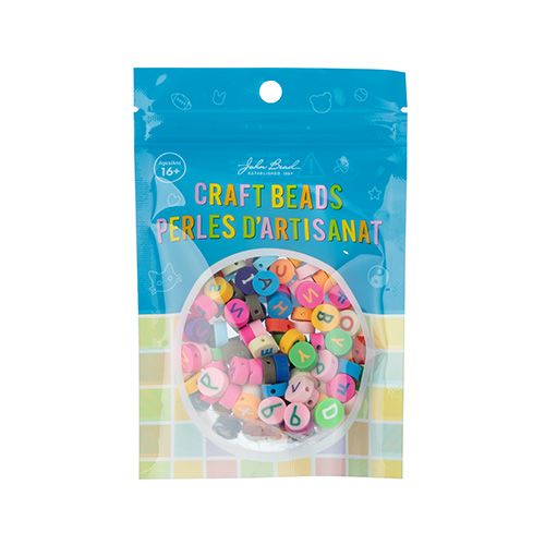 Craft Beads Alphabet Clay 120pcs Multicolor