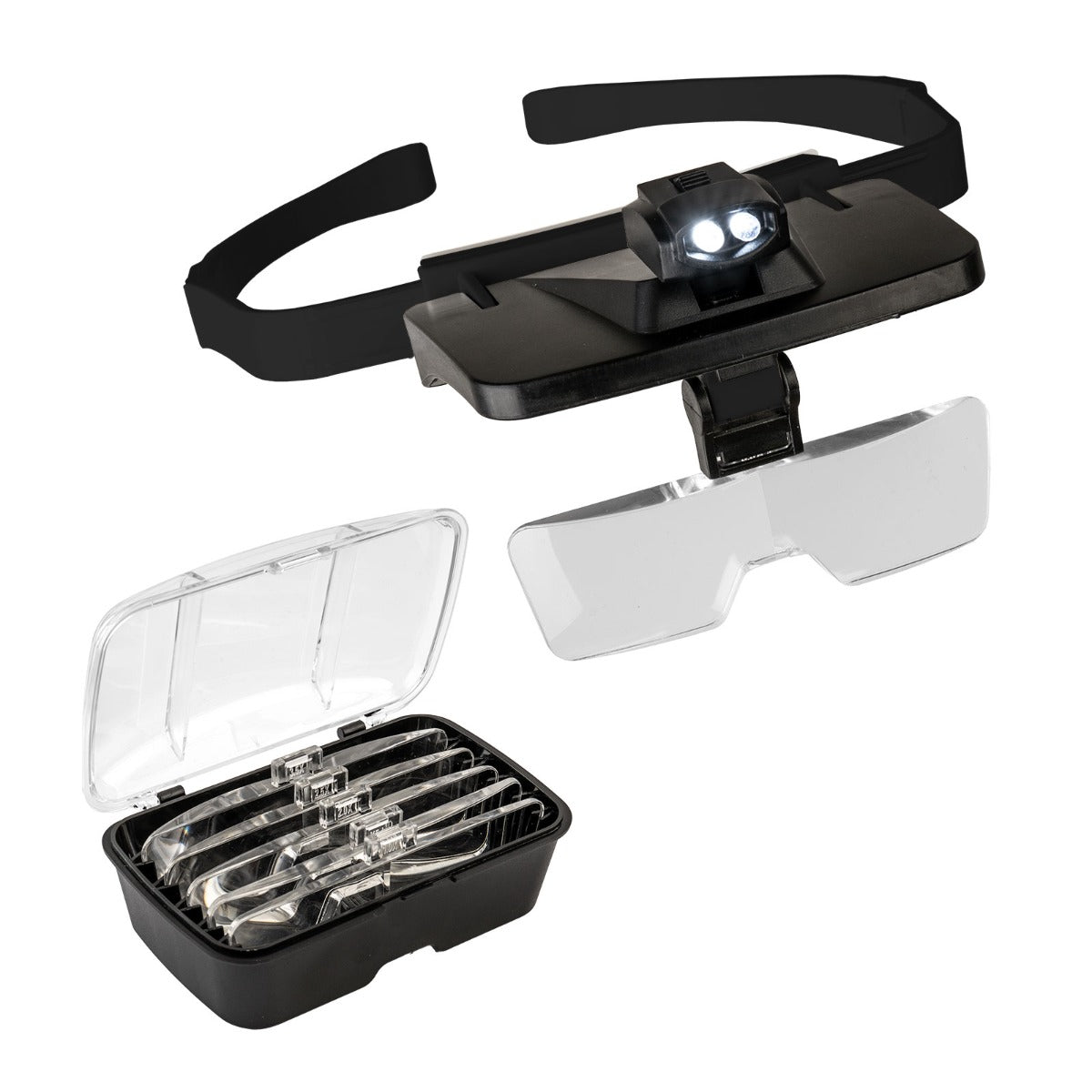 Head Mounted Magnifier With Lights