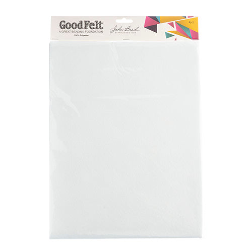 GoodFelt Beading Foundation 1.5mm 8.5x11in 4pcs White