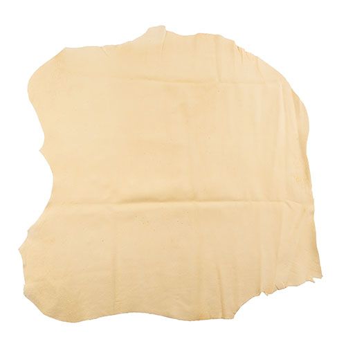 Chamois Leather Skin Whole 0.8 to 1.3mm Beige Aprx. 3.77.