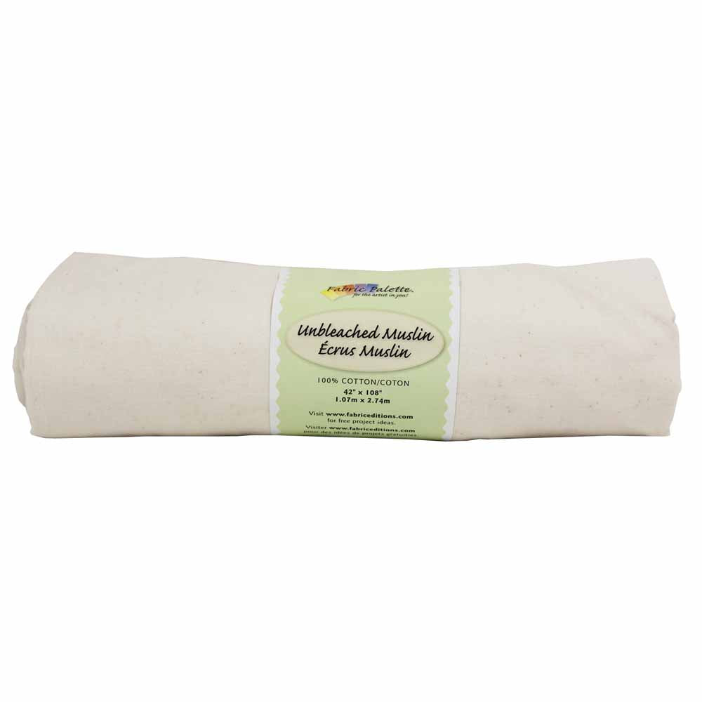 FABRIC CREATIONS Muslin Fabric - Unbleached - 2.75 x 1m (3yds x 42in)