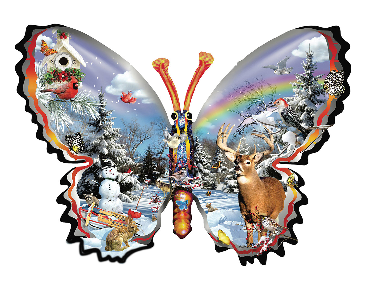 Winter Butterfly SHAPE 1000PC