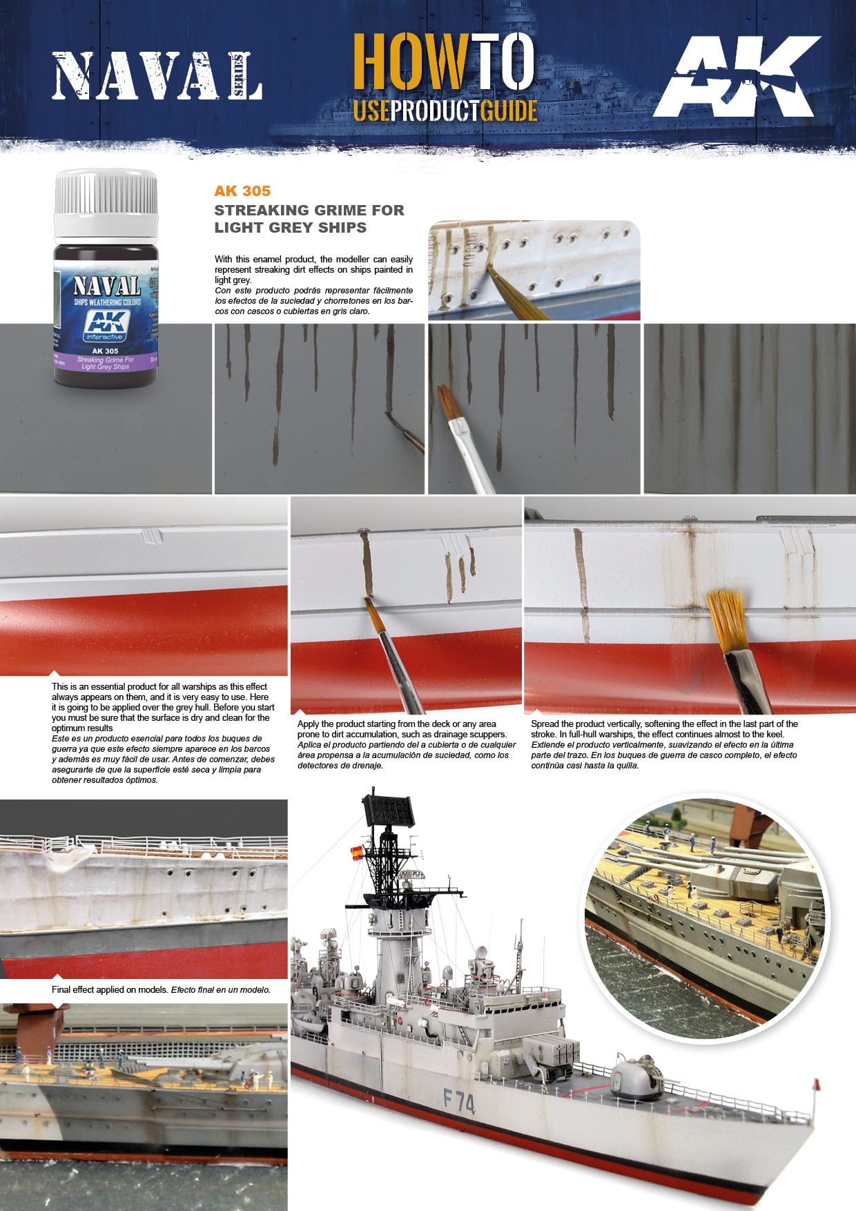 AK Interactive Streaking Grime for Light Grey Ships
