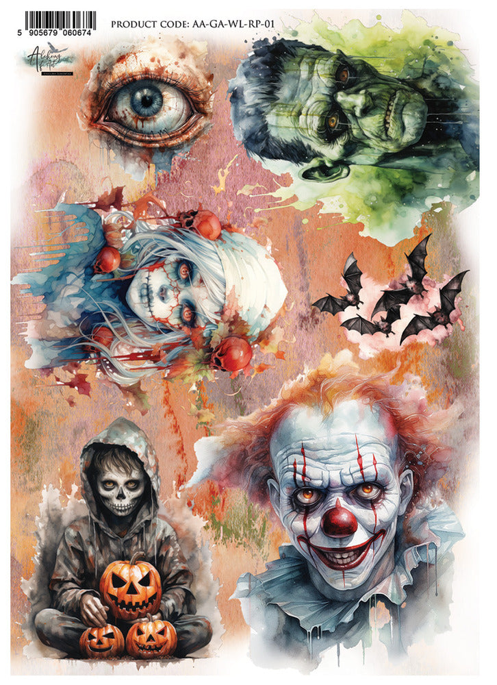 A4 Rice Paper, Trick or Treat 01