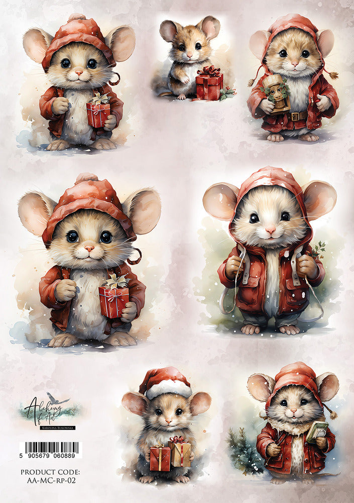 A4 Rice Paper, Merry Christmas 02